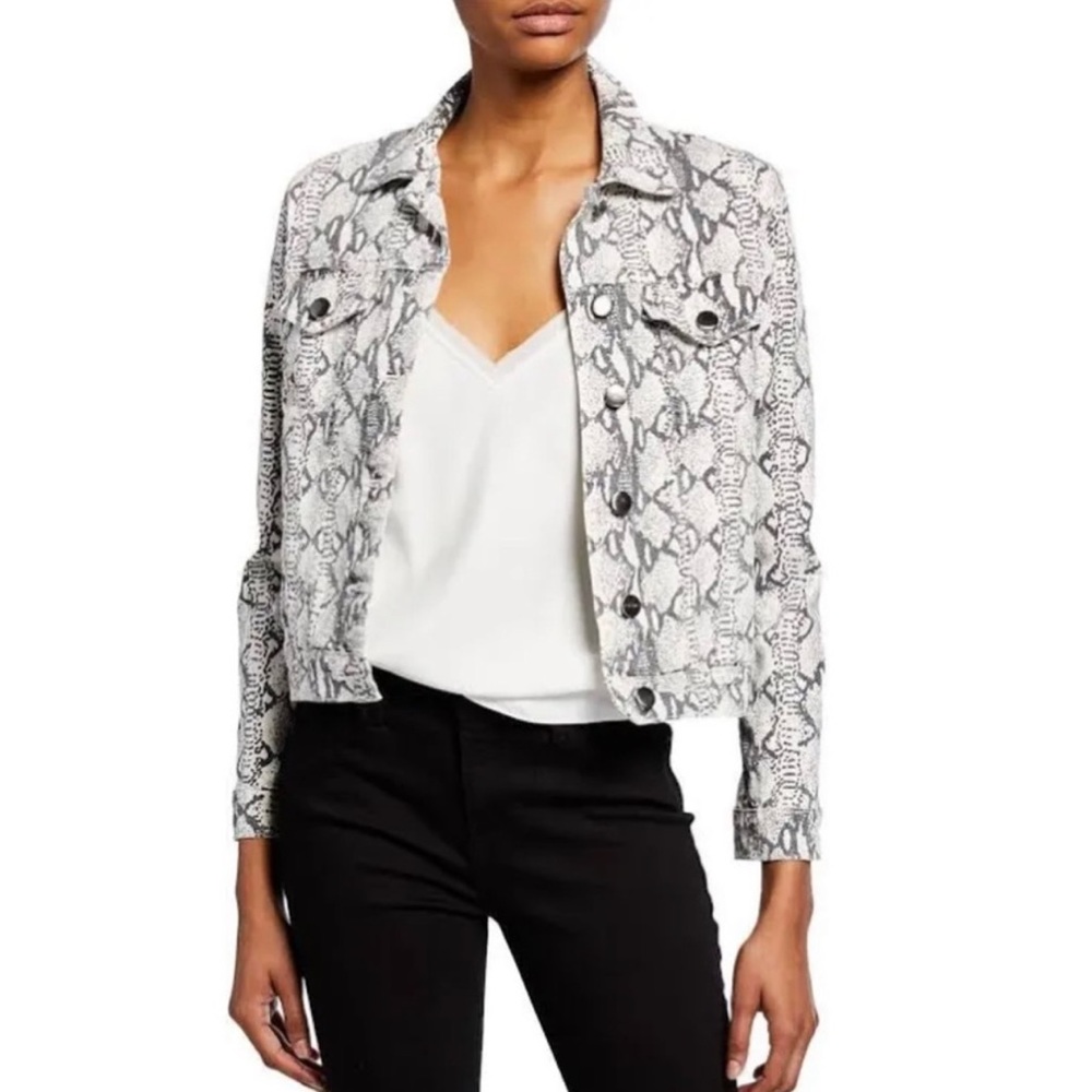 Frame Denim “gris multi” python jacket - Picture 3 of 9